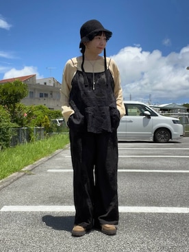 「キャミソール」｜manasangwさん（レディース・155cm）の夏コーディネート