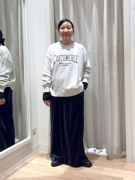 「アイテム（ローファー）」を使った、manasangwさん（レディース・155cm・40代）の秋コーディネート