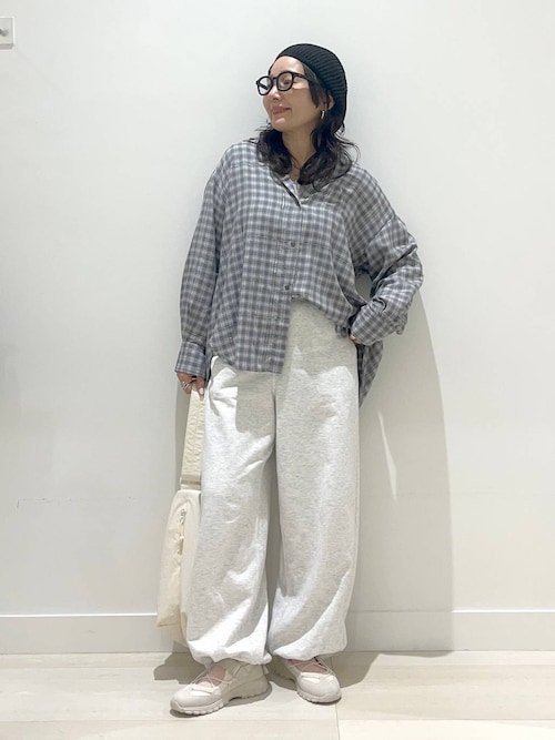 セール】ラメチェックシャツ長袖/283797（シャツ/ブラウス）｜GLOBAL