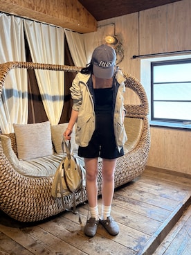 「アウトドアミックス」｜ayakaさん（レディース・162cm）の夏コーディネート