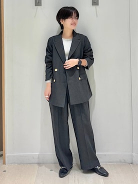 「アイテム（テーラードジャケット）」を使った、しらがさん（レディース・159cm・30代）の秋コーディネート