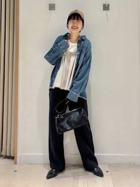 「GLOBAL WORK（グローバルワーク）のアイテム（リング）」を使った、しらがさん（レディース・159cm）の春コーディネート