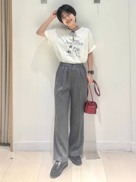 「アイテム（デジタル腕時計）」を使った、しらがさん（レディース・159cm）の秋コーディネート