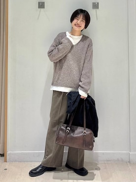 「GLOBAL WORK（グローバルワーク）のアイテム（リング）」を使った、しらがさん（レディース・159cm）の春コーディネート