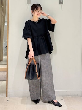 「GLOBAL WORK（グローバルワーク）のアイテム」を使った、しらがさん（レディース・159cm）の春コーディネート