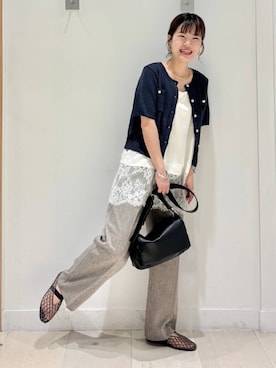 「GLOBAL WORK（グローバルワーク）のアイテム」を使った、しらがさん（レディース・159cm）の夏コーディネート