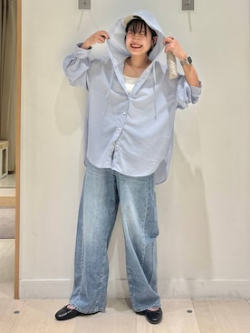 「GLOBAL WORK（グローバルワーク）のアイテム（シューズ）」を使った、しらがさん（レディース・159cm）の春コーディネート