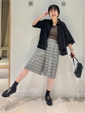 「GLOBAL WORK（グローバルワーク）のアイテム（リング）」を使った、しらがさん（レディース・159cm）の春コーディネート