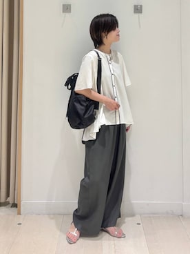 「アイテム（バックパック/リュック）」を使った、しらがさん（レディース・159cm・30代）の夏コーディネート