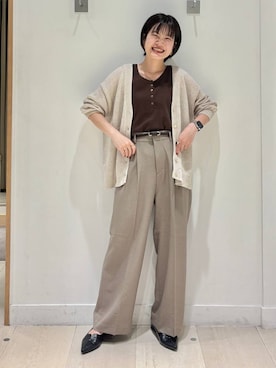 「GLOBAL WORK（グローバルワーク）のアイテム（リング）」を使った、しらがさん（レディース・159cm）の春コーディネート