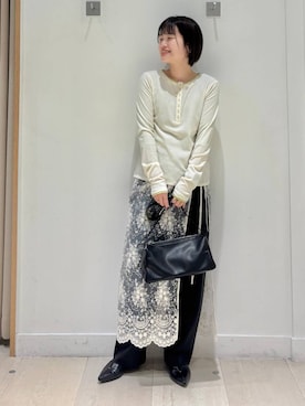 「GLOBAL WORK（グローバルワーク）のアイテム（リング）」を使った、しらがさん（レディース・159cm）の春コーディネート