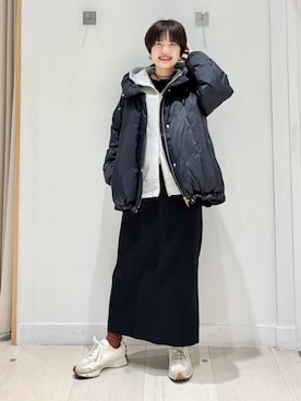 「アイテム（パーカー）」を使った、しらがさん（レディース・159cm・30代）の冬コーディネート