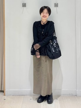 「アイテム（チョーカー）」を使った、しらがさん（レディース・159cm・30代）の秋コーディネート