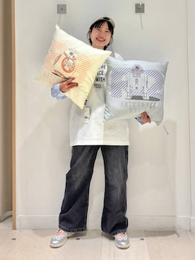 「GLOBAL WORK（グローバルワーク）のアイテム（リング）」を使った、しらがさん（レディース・159cm）の春コーディネート