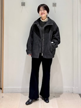 「GLOBAL WORK（グローバルワーク）のアイテム（ブルゾン）」を使った、しらがさん（レディース・159cm）の秋コーディネート