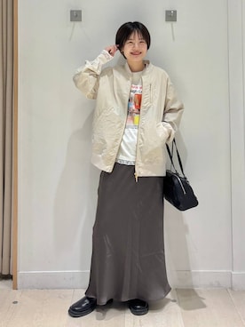 「GLOBAL WORK（グローバルワーク）のアイテム（リング）」を使った、しらがさん（レディース・159cm）の春コーディネート