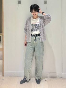 「アイテム（カーディガン/ボレロ）」を使った、しらがさん（レディース・159cm・30代）の夏コーディネート