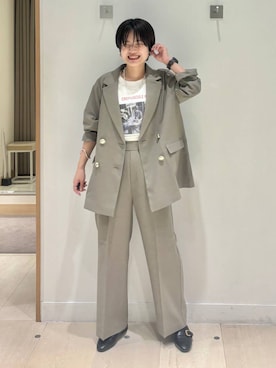 「アイテム（デジタル腕時計）」を使った、しらがさん（レディース・159cm）の夏コーディネート