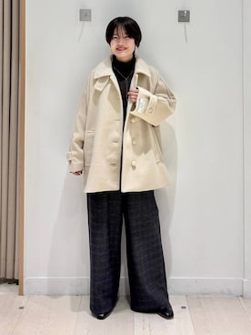 「アイテム（アクセサリー）」を使った、しらがさん（レディース・159cm・30代）の秋コーディネート