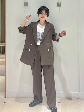 「アイテム（バングル/リストバンド）」を使った、しらがさん（レディース・159cm）の夏コーディネート