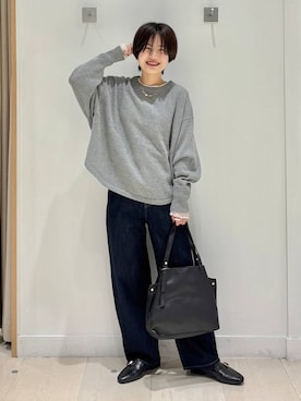 「アイテム（アクセサリー）」を使った、しらがさん（レディース・159cm・30代）の秋コーディネート