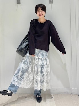 「GLOBAL WORK（グローバルワーク）のアイテム（ワンピース）」を使った、しらがさん（レディース・159cm）の秋コーディネート