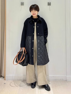 「アイテム（リング）」を使った、しらがさん（レディース・159cm・30代）の冬コーディネート