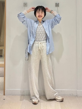 「GLOBAL WORK（グローバルワーク）のアイテム（リング）」を使った、しらがさん（レディース・159cm）の春コーディネート