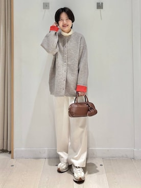 「アイテム（ハンドバッグ）」を使った、しらがさん（レディース・159cm・30代）の秋コーディネート