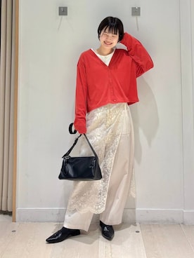 「GLOBAL WORK（グローバルワーク）のアイテム（リング）」を使った、しらがさん（レディース・159cm）の春コーディネート