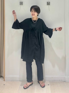 「アイテム（バングル/リストバンド）」を使った、しらがさん（レディース・159cm・30代）の夏コーディネート