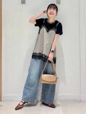 「GLOBAL WORK（グローバルワーク）のアイテム」を使った、しらがさん（レディース・159cm）の夏コーディネート