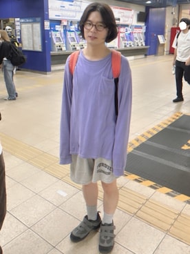 「アイテム（メガネ）」を使った、mama9~♩さん（メンズ・170cm）の秋コーディネート
