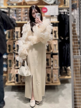 「Louere（ルエレ）のアイテム」を使った、寝々さん（レディース・153cm）の春コーディネート