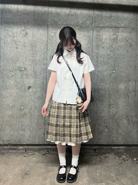 寝々さん（骨格ウェーブ・レディース・153cm）の夏コーディネート
