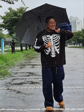 「BEN DAVIS（ベンデイビス）のアイテム（チノパンツ）」を使った、Herringさん（メンズ・178cm）の夏コーディネート