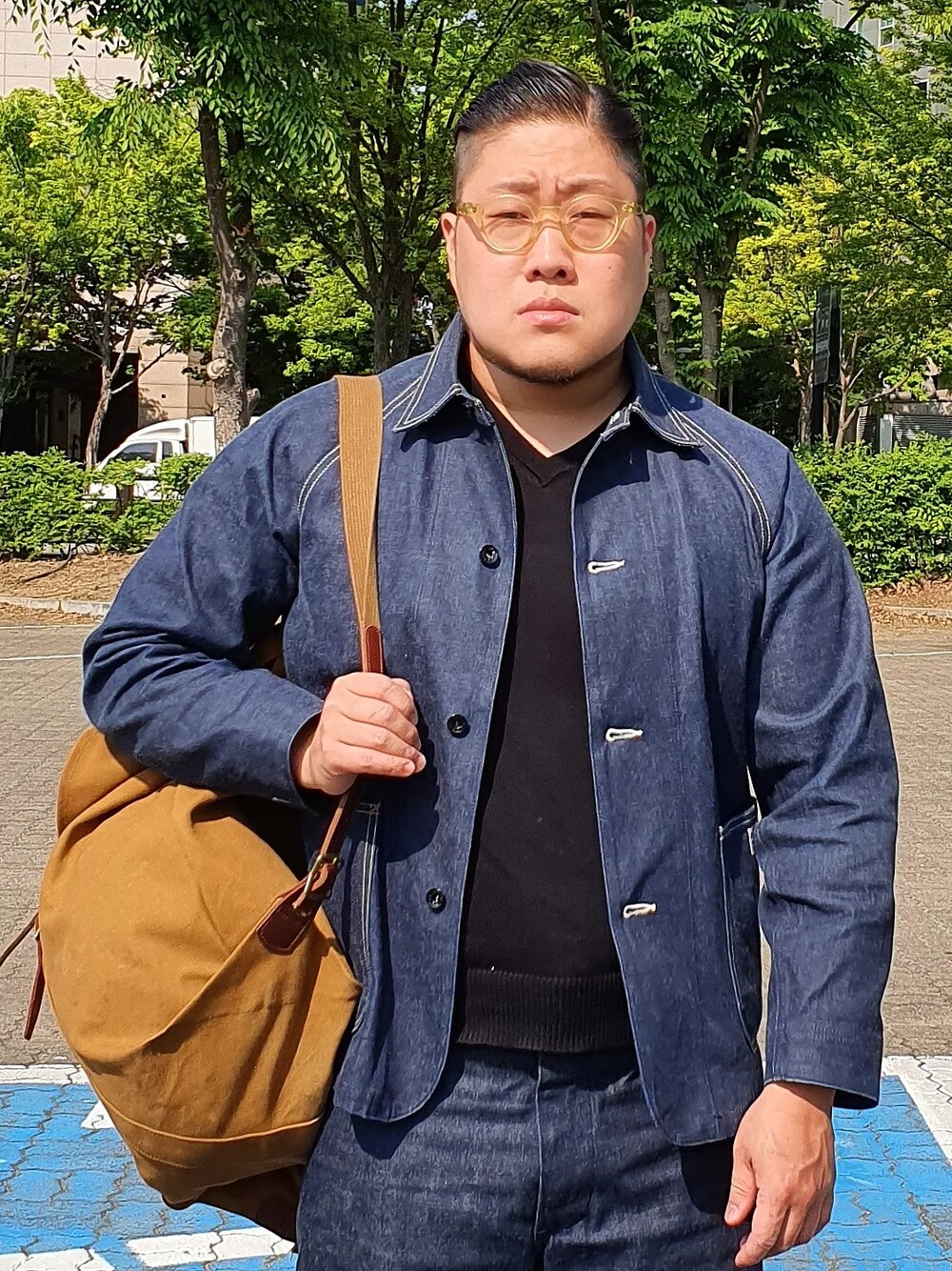 「At last&co、butcherproducts、timewornclothing、white boots」｜「At Last&Coのアイテム（トップス、その他）」を使った、Herringさん（メンズ・178cm）の春コーディネートの1枚目の写真