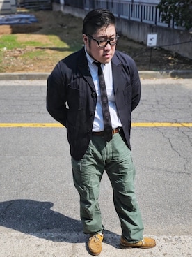 Herringさんの（Engineered Garments WORKADAY | エンジニアードガーメンツ ワーカデイ）を使ったコーディネート