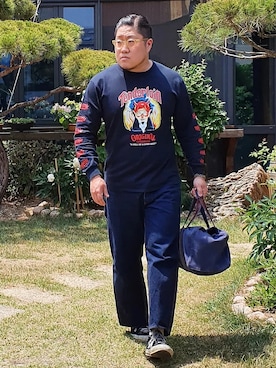 「At Last&Co（アットラスト）のアイテム（パンツ）」を使った、Herringさん（メンズ・178cm）の春コーディネート