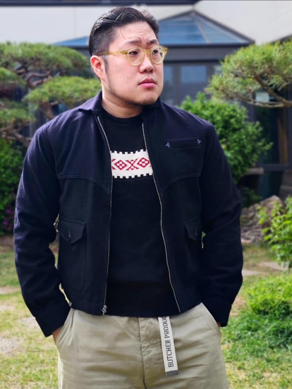 「At last&co、アットラスト、butcherproducts、timewornclothing、converse、onestar、vintage」｜「At Last&Coのアイテム（トップス、その他）」を使った、Herringさん（メンズ・178cm）の春コーディネートの1枚目の写真