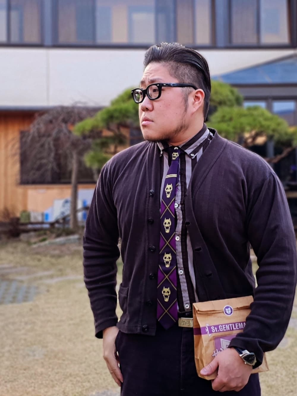 「ultra violence、At last&co、butcherproducts、JOJO」｜「At Last&Coのアイテム（トップス、その他）」を使った、Herringさん（メンズ・178cm）の春コーディネートの1枚目の写真