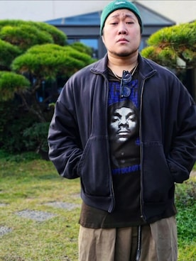 「WILLY CHAVARRIA（ウィリーチャバリア）のアイテム」を使った、Herringさん（メンズ・178cm）の秋コーディネート