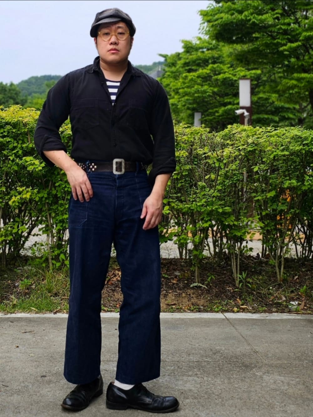 「At last&co、butcherproducts、timewornclothing」｜「At Last&Coのアイテム（ジャケット/アウター、その他）」を使った、Herringさん（メンズ・178cm）の春コーディネートの1枚目の写真