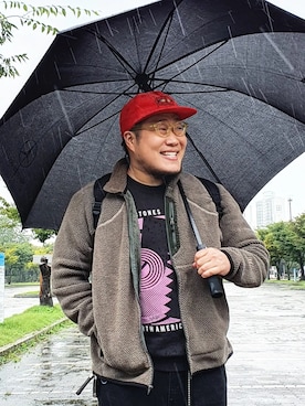 「patagonia」｜「アイテム（ミリタリージャケット）」を使った、Herringさん（メンズ・178cm）の秋コーディネート