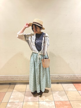 「レトロ」｜「アイテム（その他シューズ）」を使った、おばけさん（レディース・152cm）の春コーディネート