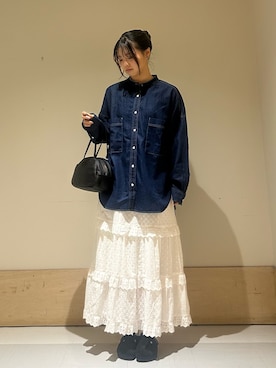 「folna（フォルナ）のアイテム」を使った、kano0314さん（レディース・158cm）の秋コーディネート