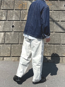 「UNIQLO（ユニクロ）のアイテム（デニムジャケット、ブルー系）」を使った、けいさん（メンズ・173cm）の春コーディネート