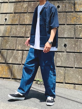 「その他セレクト（ソノタセレクト）のアイテム（シャツ/ブラウス、その他）」を使った、けいさん（メンズ・173cm）の夏コーディネート