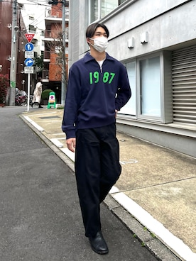 KAISHUさんの「Wide Leg Rotatory Dickies Trousers」を使ったコーディネート