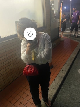 「UNIQLO（ユニクロ）のハイライズワイドストレートジーンズ（デニムパンツ）」を使った、ねまさん（レディース・154cm）の春コーディネート